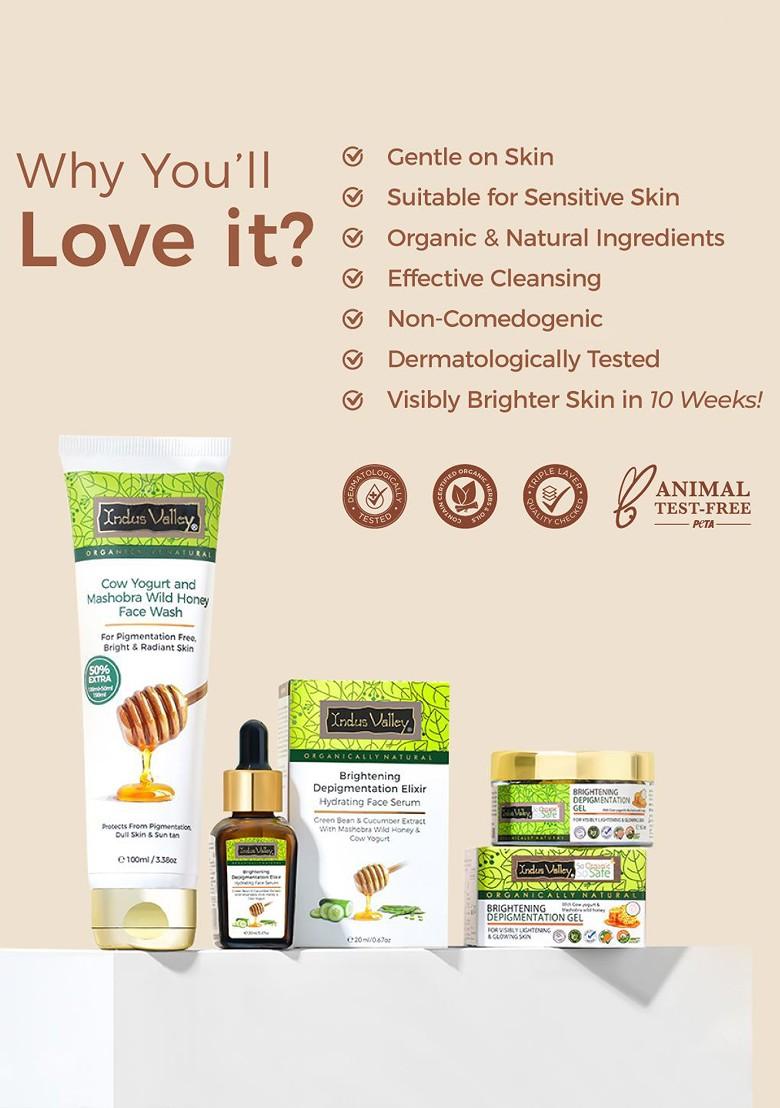 Indus Valley Cow Yogurt Mashobra Wild Honey Face Wash 100Ml