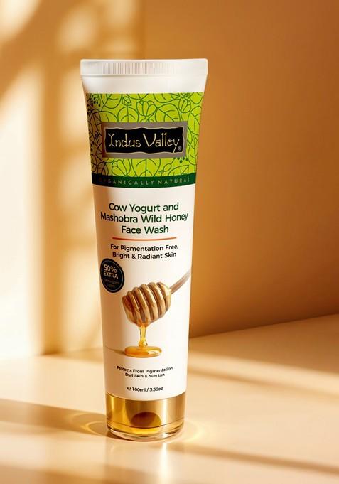 Indus Valley Cow Yogurt Mashobra Wild Honey Face Wash 100Ml