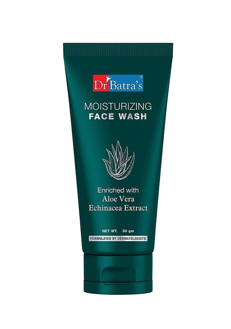 Dr Batras Moisturizing Face Wash Enriched With Aloe Vera For Soft Hydrated Skin 50G