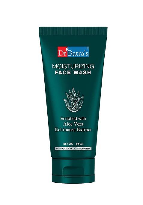 Dr Batras Moisturizing Face Wash Enriched With Aloe Vera For Soft Hydrated Skin 50G