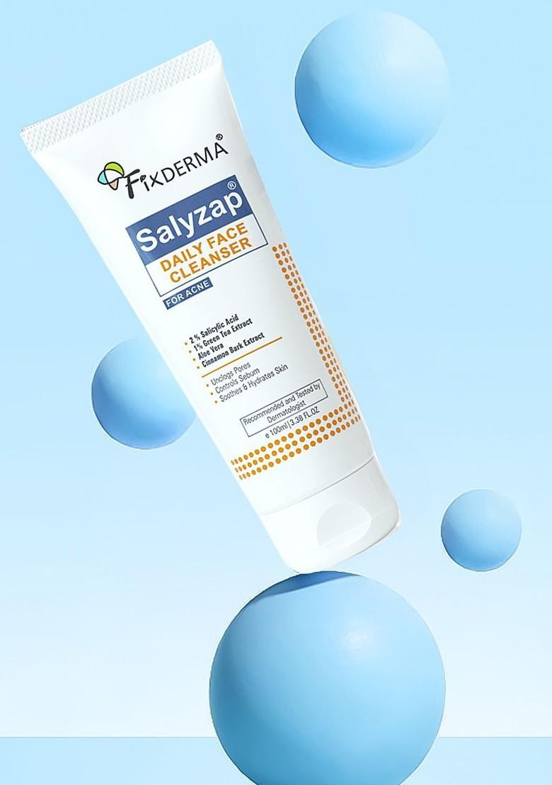 Fixderma Salyzap Daily Face Cleanser With 2 Salicylic Acid 1 Green Tea Extract 100Ml