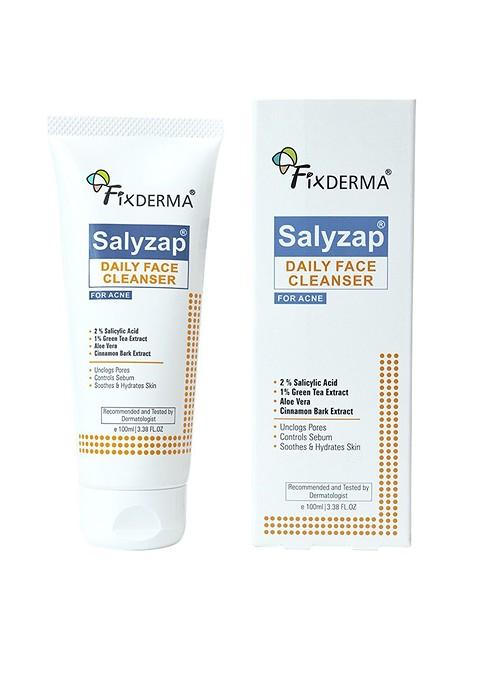 Fixderma Salyzap Daily Face Cleanser With 2 Salicylic Acid 1 Green Tea Extract 100Ml