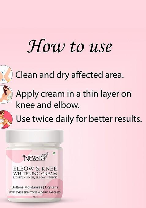 Newsio Elbow Knee Whitening Cream For Even Skin Tone Dark Patches 100 G