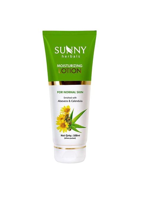 Sunny Herbals Moisturizing Lotion With Aloevera Calendula 100 Ml