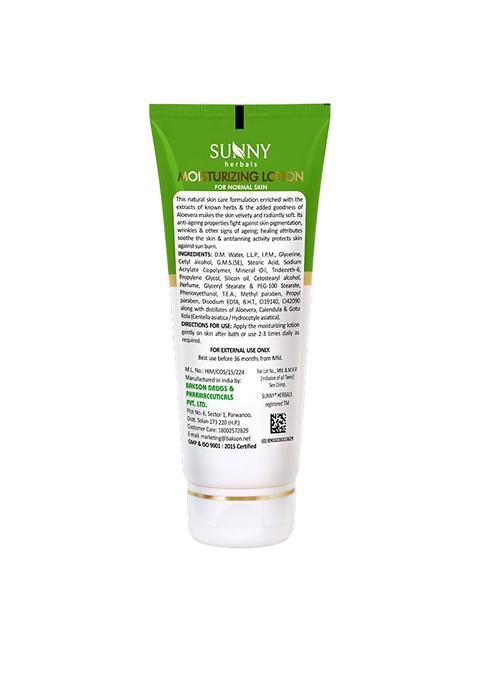 Sunny Herbals Moisturizing Lotion With Aloevera Calendula 100 Ml