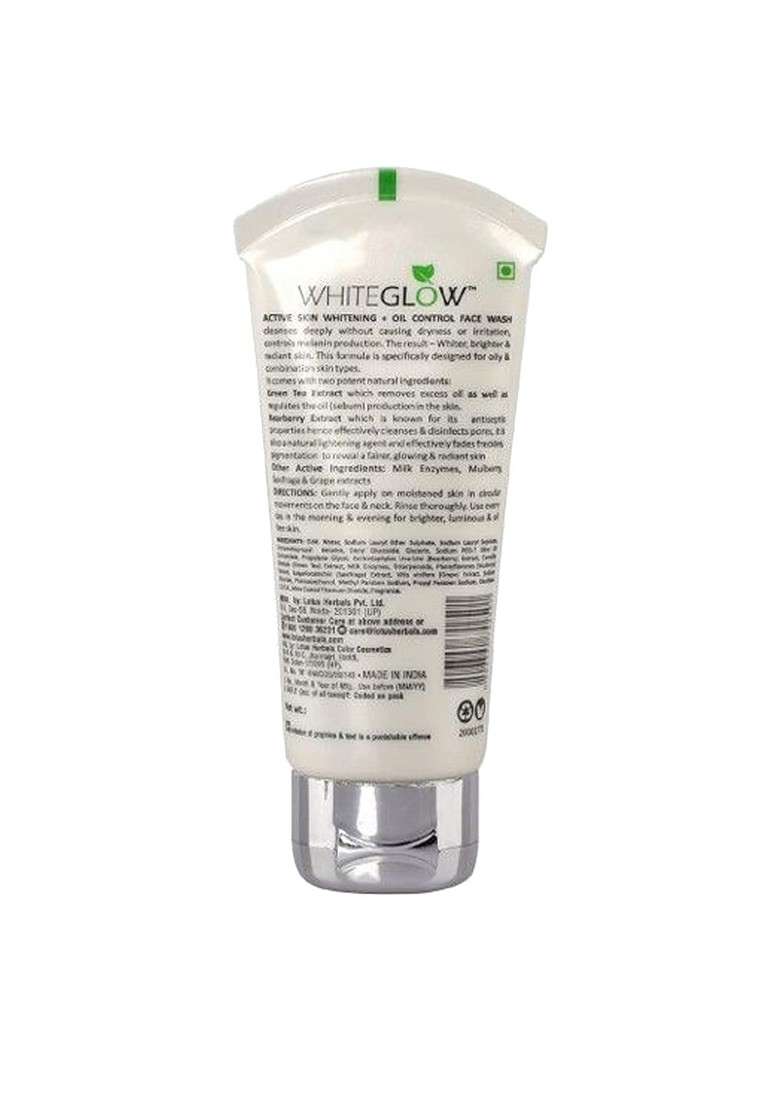 Lotus Herbals White Glow Set Of 3 Active Skin Whitening Oil Control Face Wash 100G Each - Indya