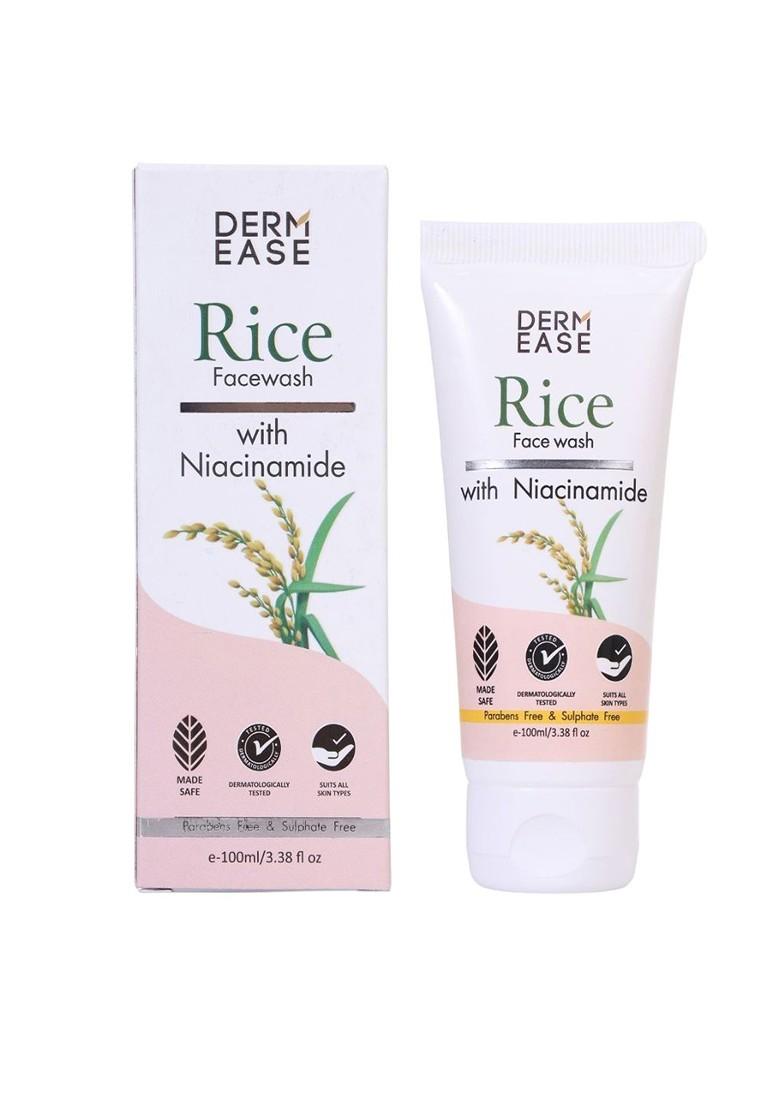 Dermease Rice Face Wash With Niacinamide For Nourish Skin 100 Ml