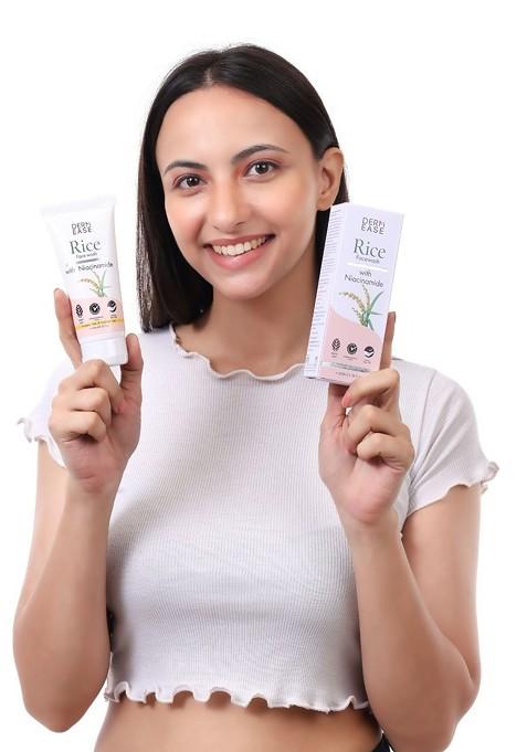 Dermease Rice Face Wash With Niacinamide For Nourish Skin 100 Ml
