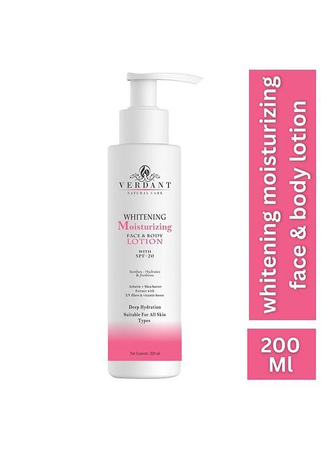 Verdant Natural Care Whitening Brightening Face Body Lotion Spf 20 200Ml
