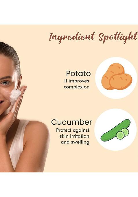 Glamveda Skincare Potato Anti Pigmentation Face Wash For Reduces Hyperpigmentation Clarifies Skin 100Ml