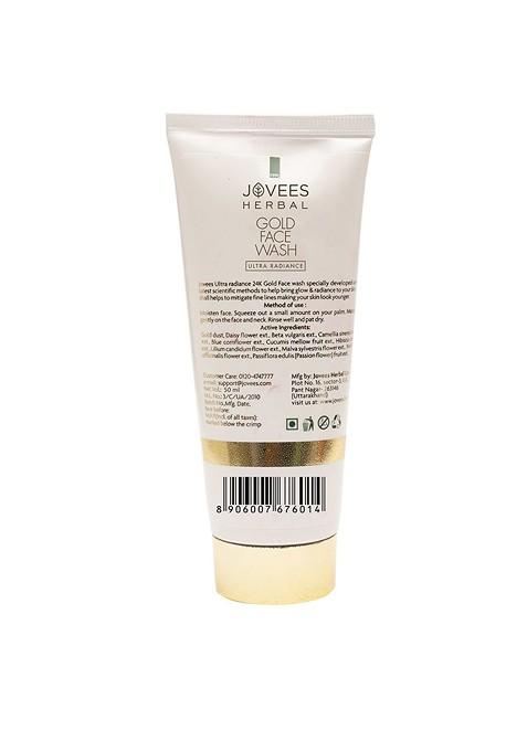 Jovees Ultra Radiance Gold Face Wash For Brighter Skin 50 Ml