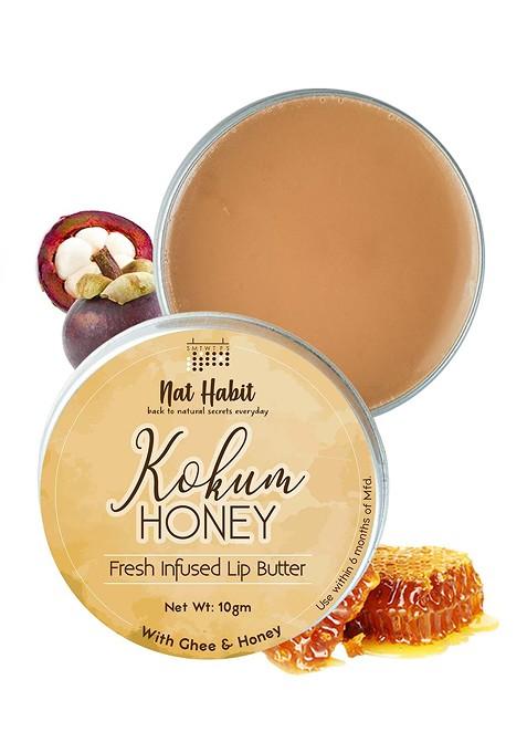 Nat Habit Kokum Honey Fresh Infused Lip Butter With Ghee 10G