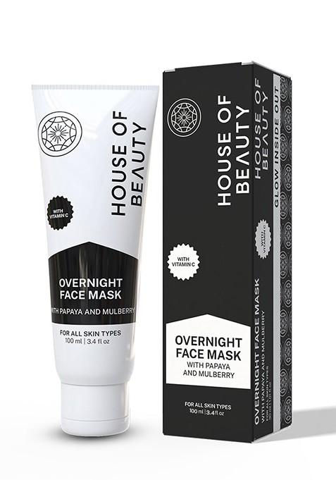 House Of Beauty Overnight Face Mask With Papaya And Mulberry 100Ml