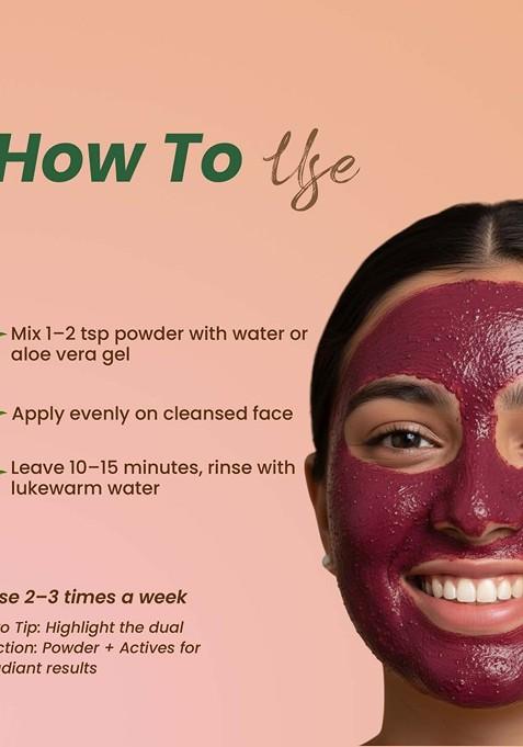 Minature Insta Glow Advanced Powder Face Mask With Niacinamide 100 G