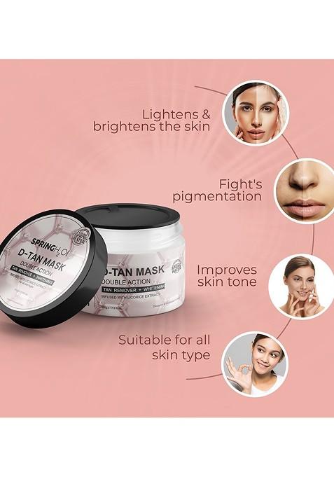 Spring H2O Brightening D Tan Double Action Mask With Liquorice Extract 500G