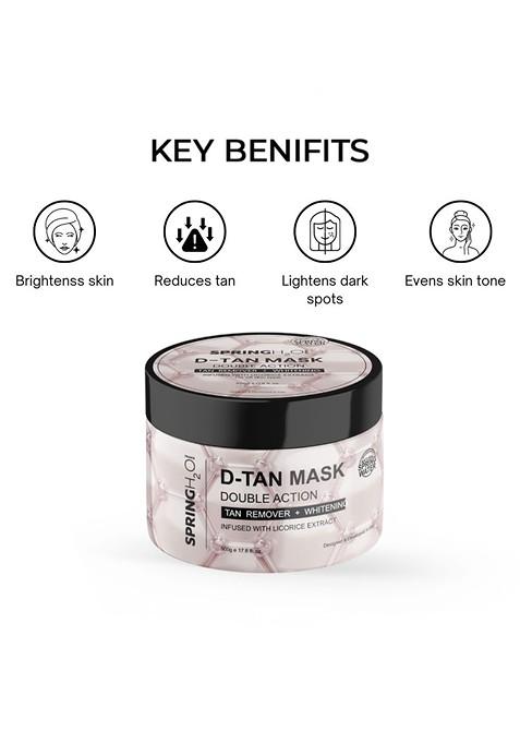 Spring H2O Brightening D Tan Double Action Mask With Liquorice Extract 500G