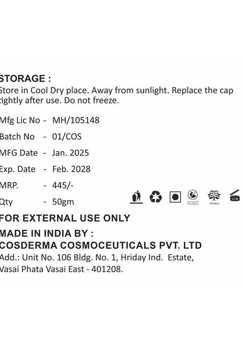 Cosderma Lightening Face Mask With Niacinamide 50 G