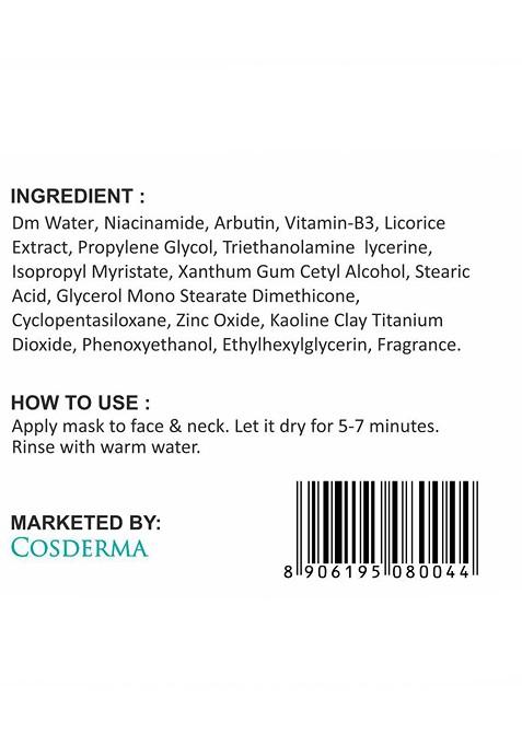 Cosderma Lightening Face Mask With Niacinamide 50 G