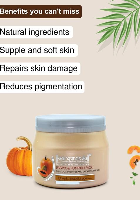 Aryanveda Set Of 2 Papaya Pumpkin Pack For Deep Purification