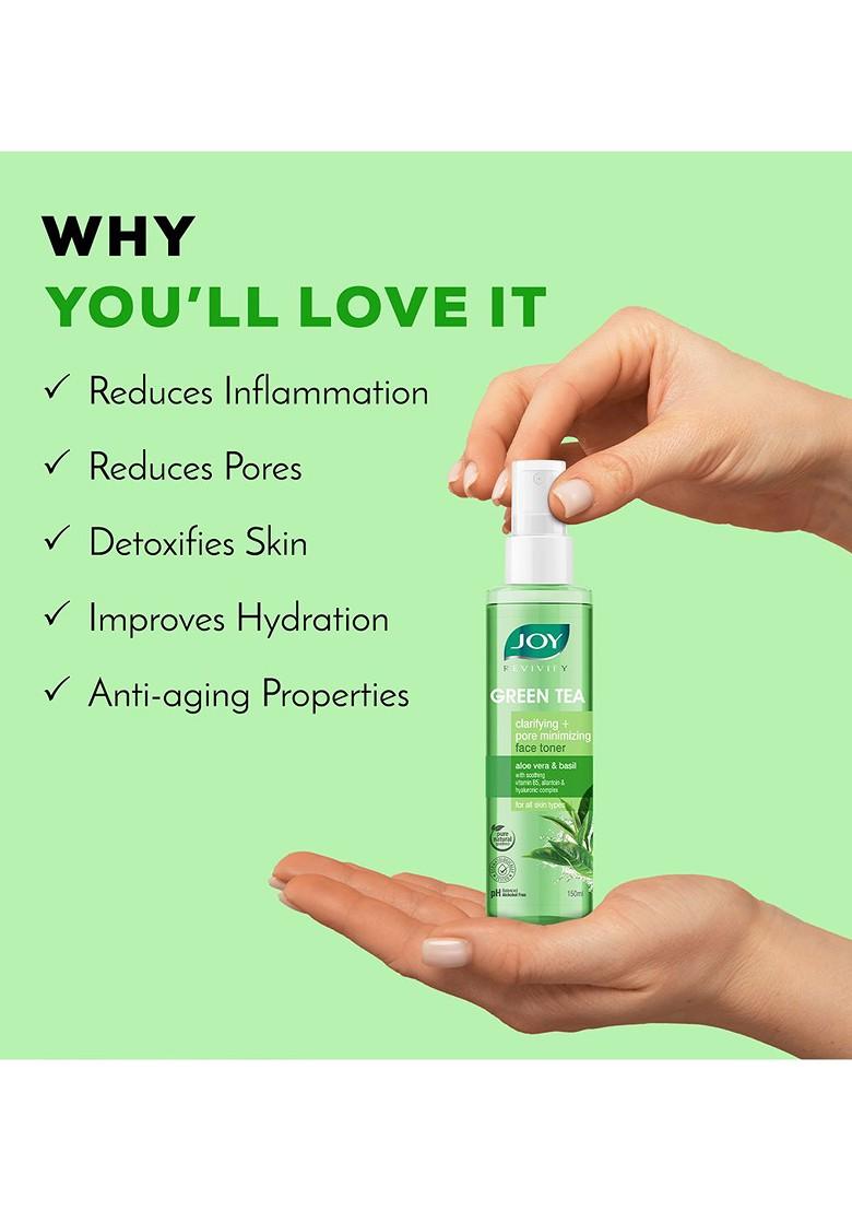 Joy Clarifying Pore Minimizing Green Tea Face Toner For All Skin Types 150Ml