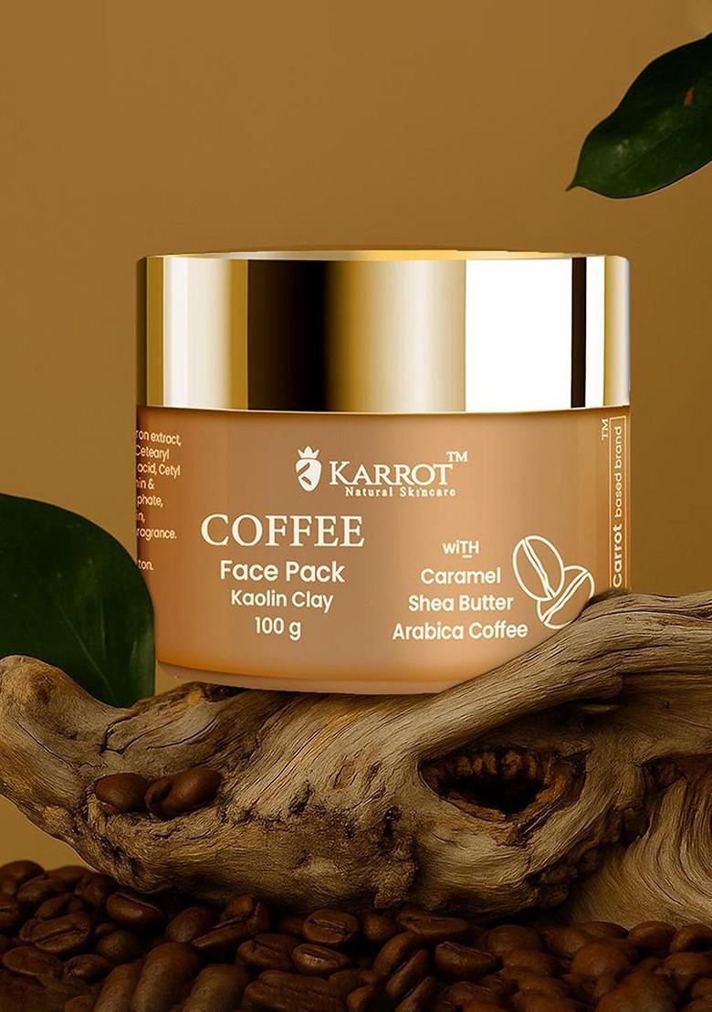 Karrot Natural Skincare Coffee Face Pack For Skin Tan Removal Brighten 100G