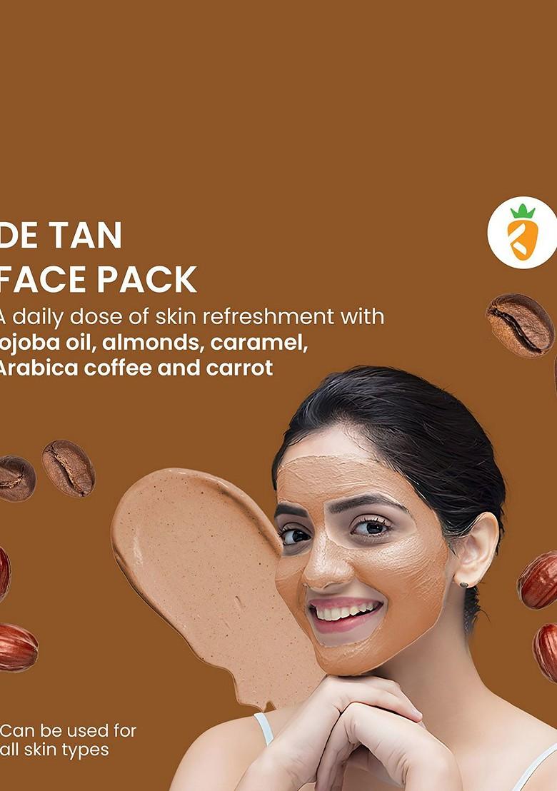 Karrot Natural Skincare Coffee Face Pack For Skin Tan Removal Brighten 100G