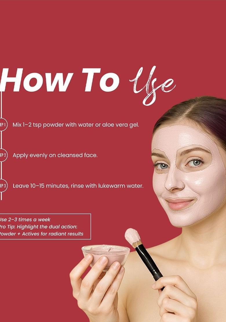 Minature Rose Clay Clarifying Powder Face Mask 100 G