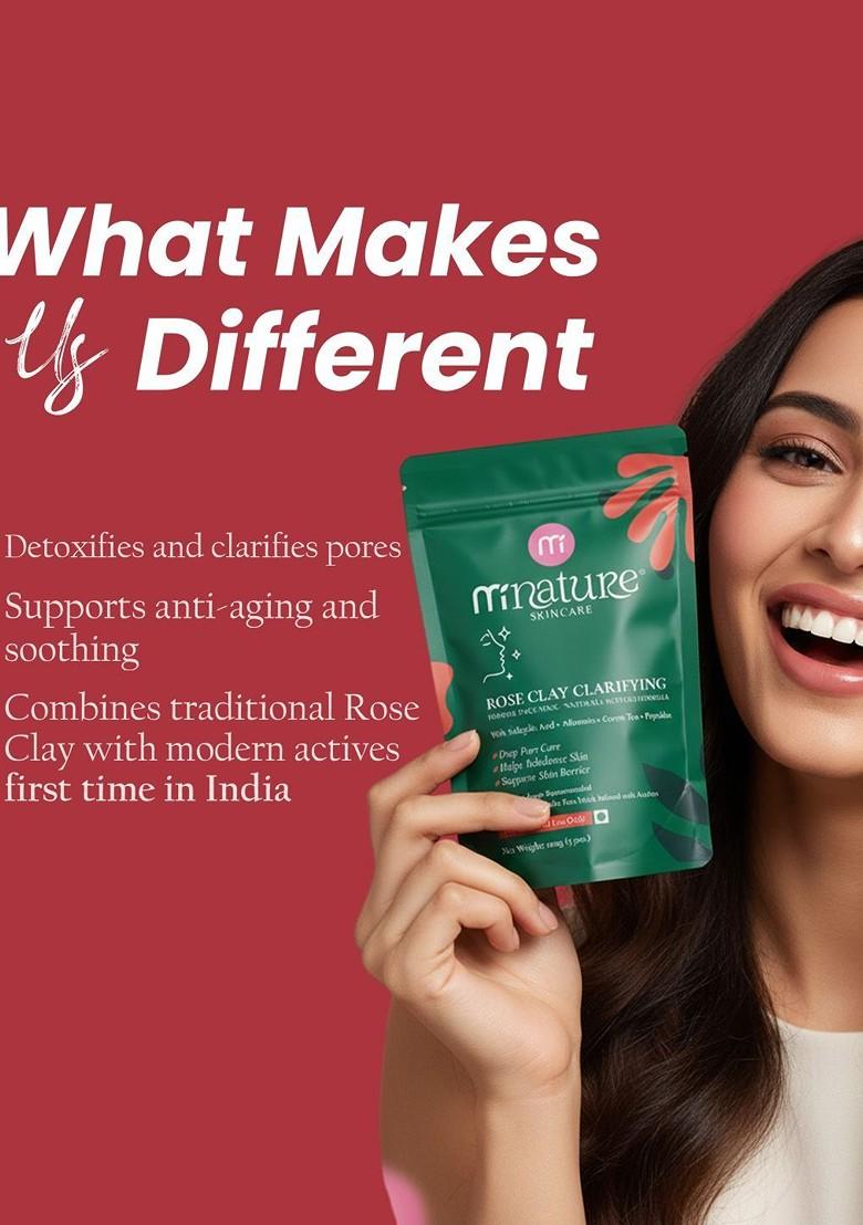 Minature Rose Clay Clarifying Powder Face Mask 100 G