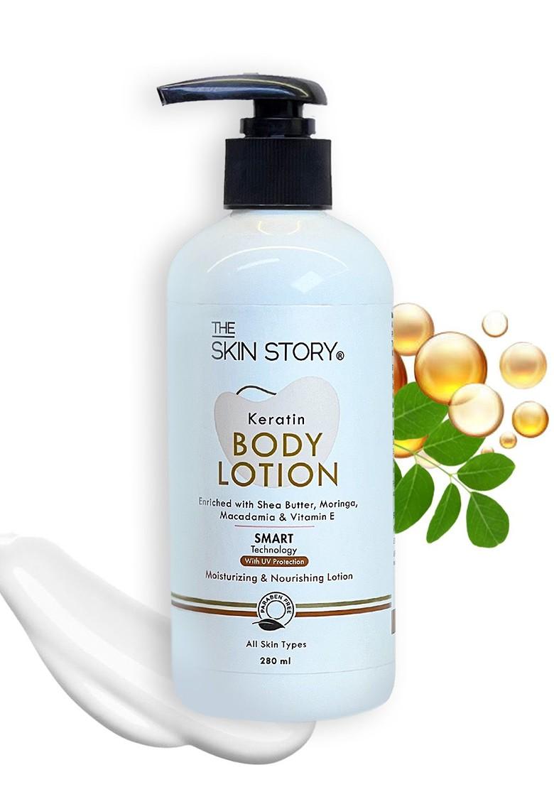 The Skin Story Uv Protection Keratin Shea Butter Body Lotion 280 Ml