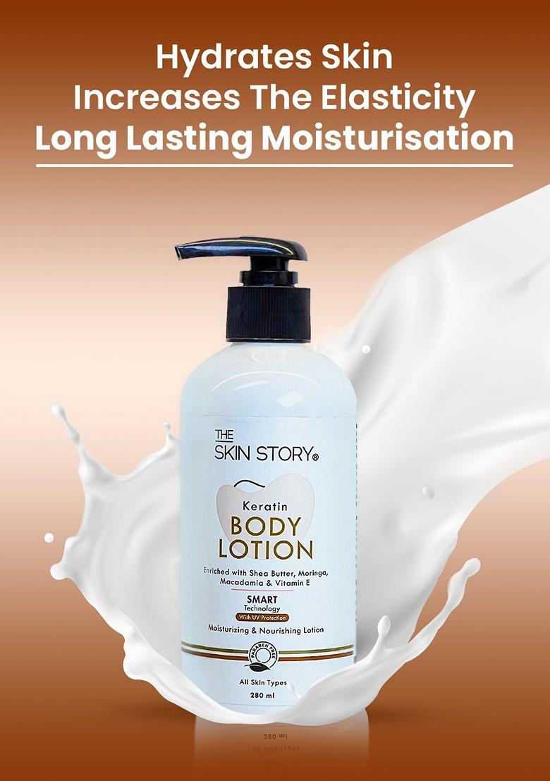 The Skin Story Uv Protection Keratin Shea Butter Body Lotion 280 Ml