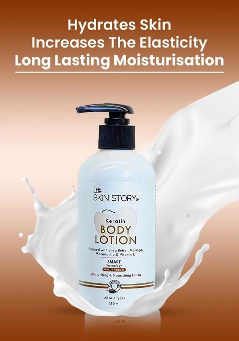 The Skin Story Uv Protection Keratin Shea Butter Body Lotion 280 Ml