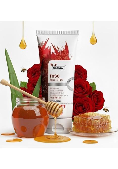 Oneway Happiness Rose Lightening Hydrating Body Lotion With Aloe Vera 100 Ml