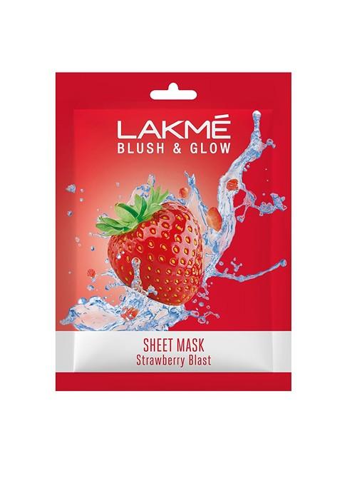 Lakme Blush Glow Strawberry Sheet Mask 25 Ml