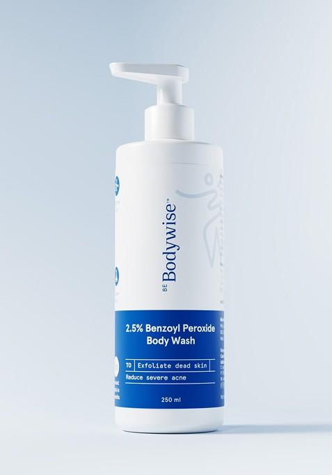 Be Bodywise 2 5 Benzoyl Peroxide Body Wash For Reducing Severe Back Butt 250 Ml