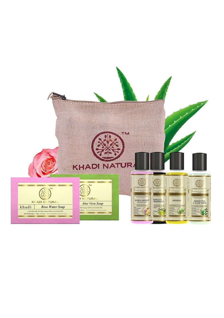 Khadi Natural Ayurvedic Beauty Travel Kit Essentials - Indya