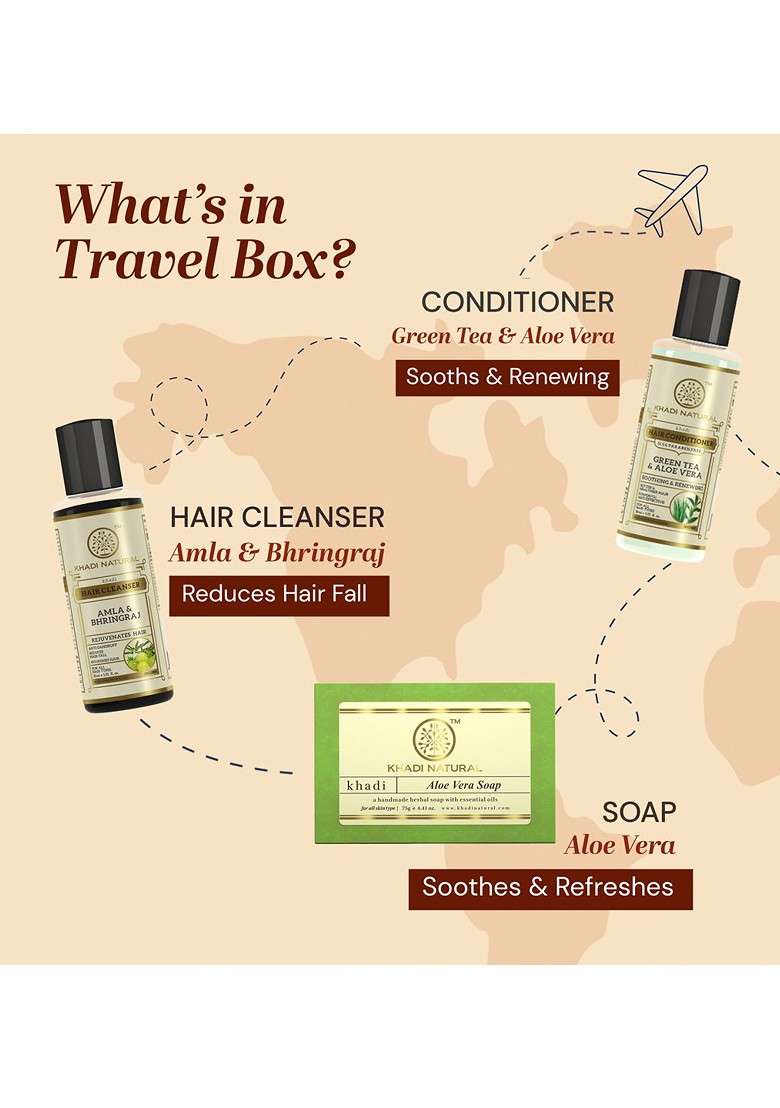 Khadi Natural Ayurvedic Beauty Travel Kit Essentials - Indya