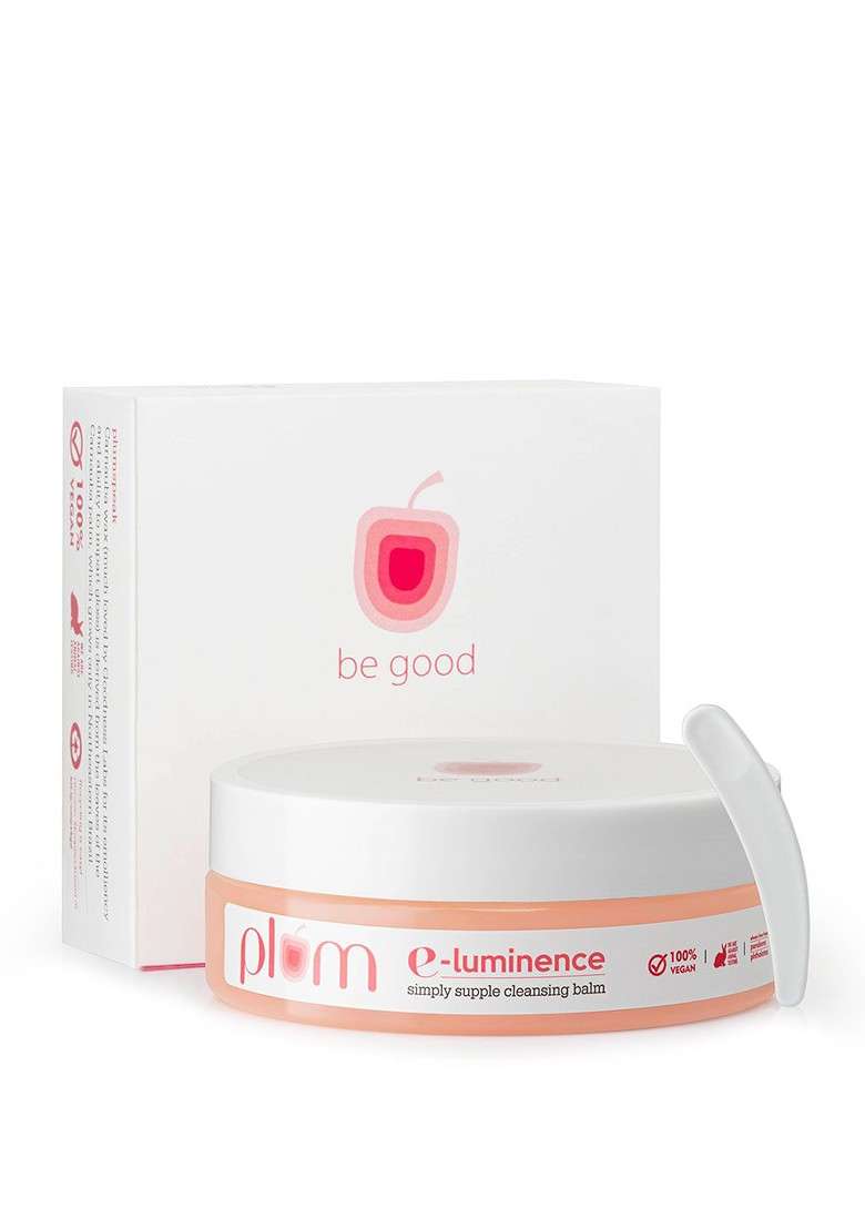 Plum E Luminence Cleansing Balm For Lip Eye Waterproof Makeup Removal 90G - Indya