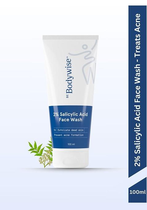 Be Bodywise 2 Salicylic Acid Gel Face Wash For Acne Prone Skin 100 Ml