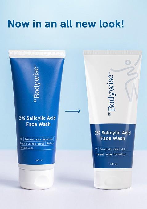 Be Bodywise 2 Salicylic Acid Gel Face Wash For Acne Prone Skin 100 Ml