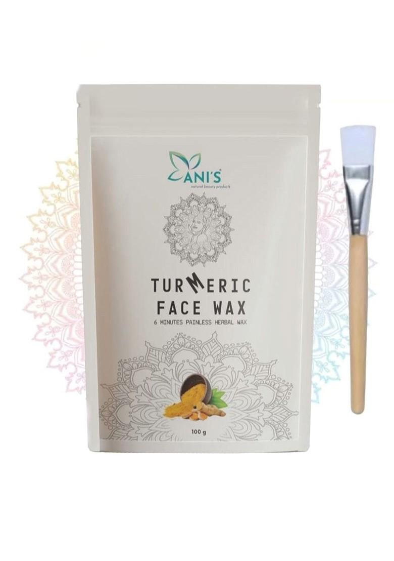 Ani'S Turmeric Face Wax Powder For Instant Hair Removal 100G