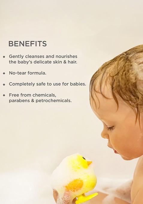 Forest Essentials Baby Hair Body Wash Dasapushpadi Gentle Skin Cleanser 200Ml