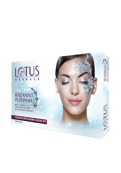 Lotus Herbals Radiant Platinum Cellular Anti Ageing Facial Kit