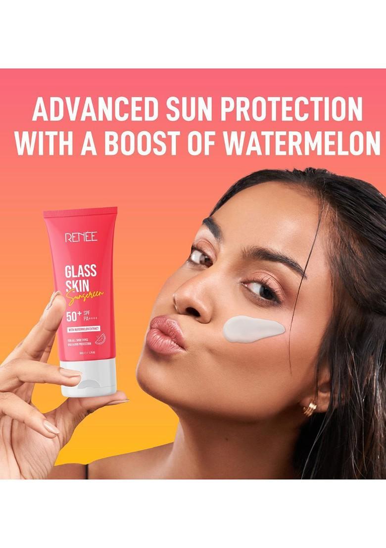Renee Glass Skin Gel Sunscreen Spf 50 With Hyaluronic Acid G
