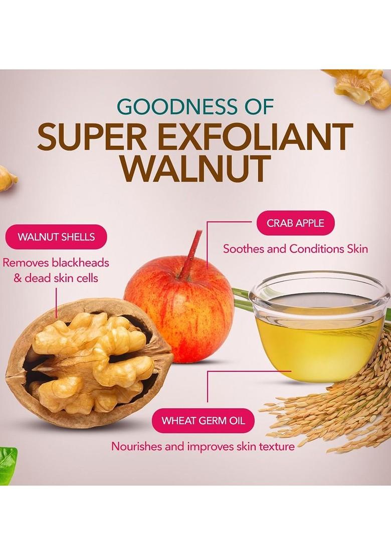 Himalaya Blackhead Clearing Walnut Facial Scrub With Lemongrass 50G