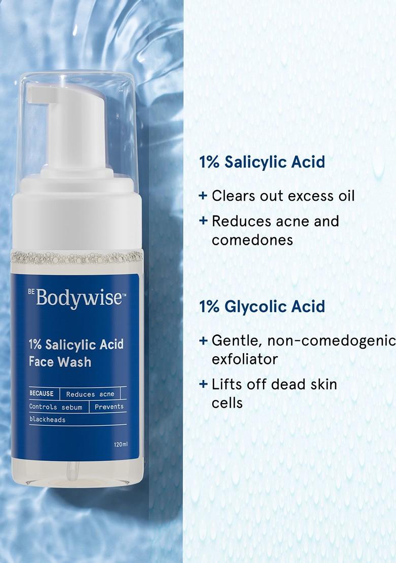 Be Bodywise 1 Salicylic Acid Anti Acne Foaming Face Wash 120 Ml