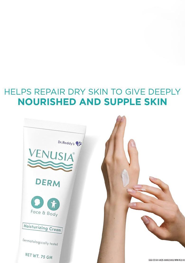 Venusia Derm Moisturizing Cream With Shea Cocoa Butter 75G