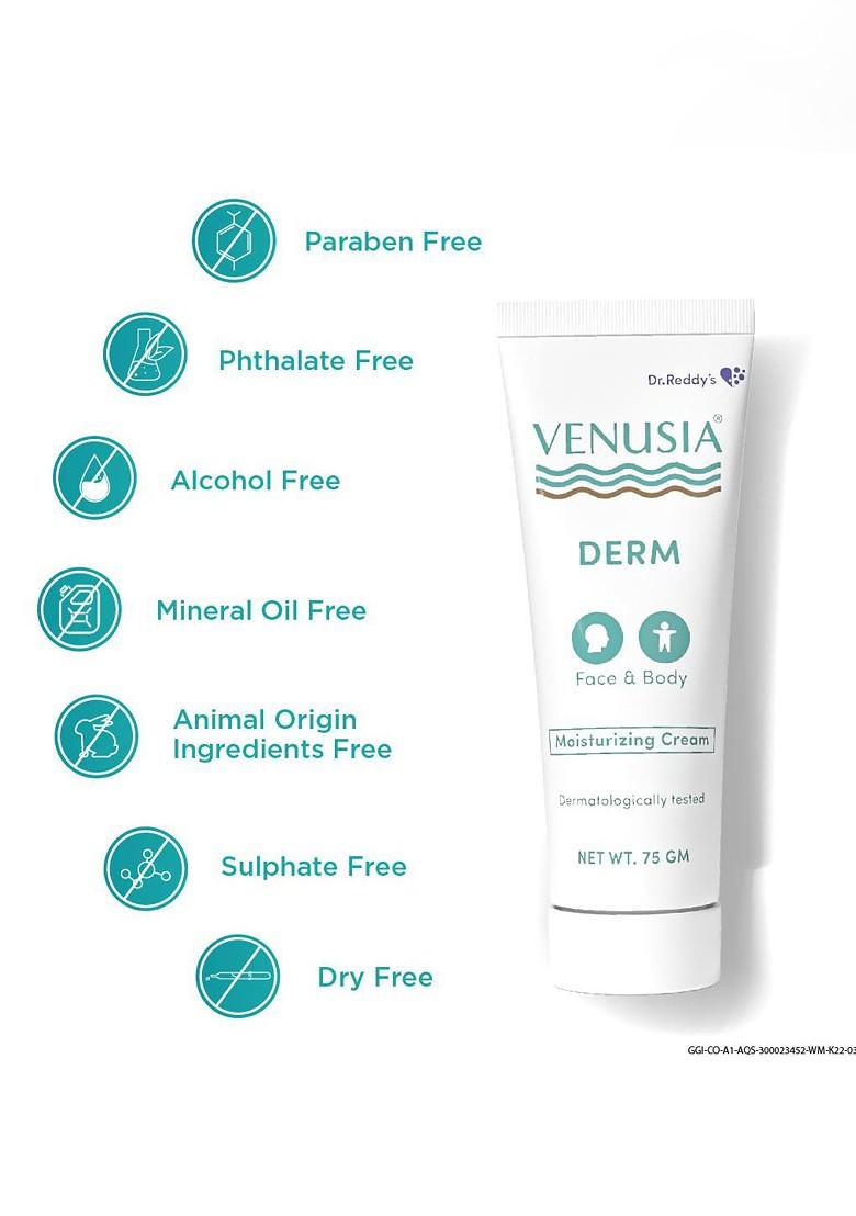Venusia Derm Moisturizing Cream With Shea Cocoa Butter 75G