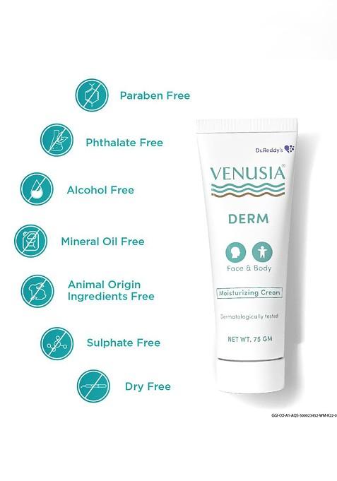 Venusia Derm Moisturizing Cream With Shea Cocoa Butter 75G