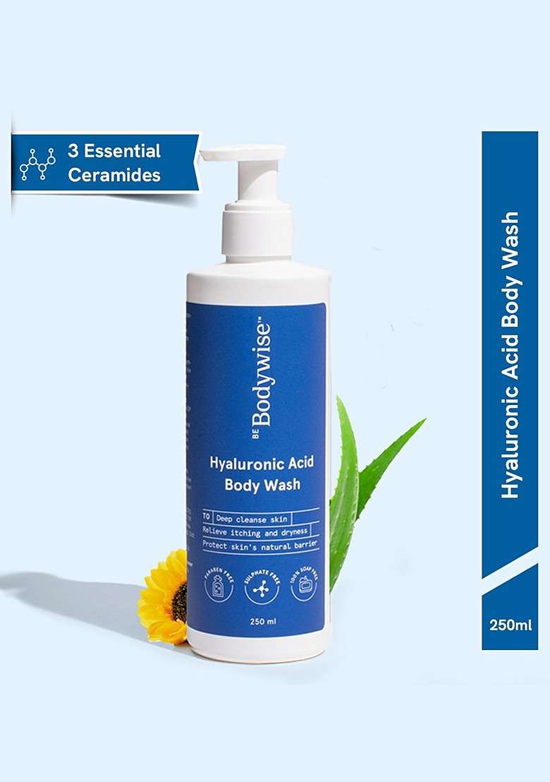 Be Bodywise Hyaluronic Acid Body Wash Deep Cleanses Provides Intense Hydration 250Ml - Indya