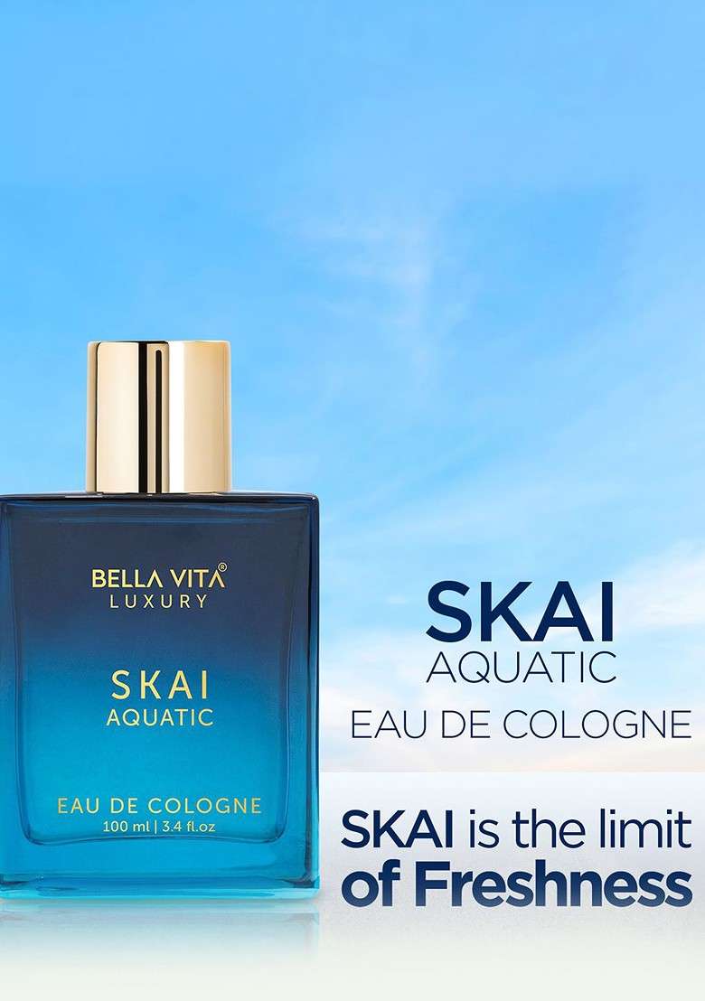 Bella Vita Organic Skai Aquatic Shower Gel Body Lotion Edp Deodorant Gift Set - Indya